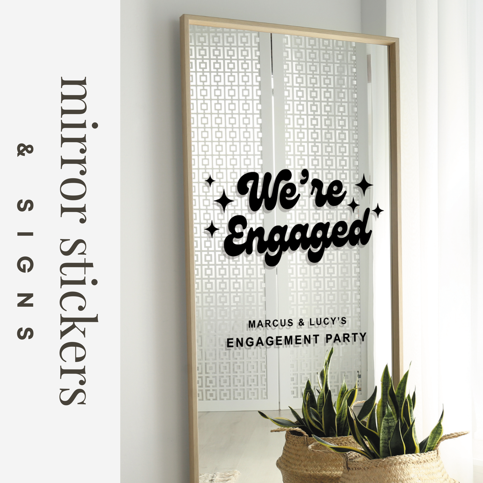 Mirror Stickers & Signs – Sticky Art UK