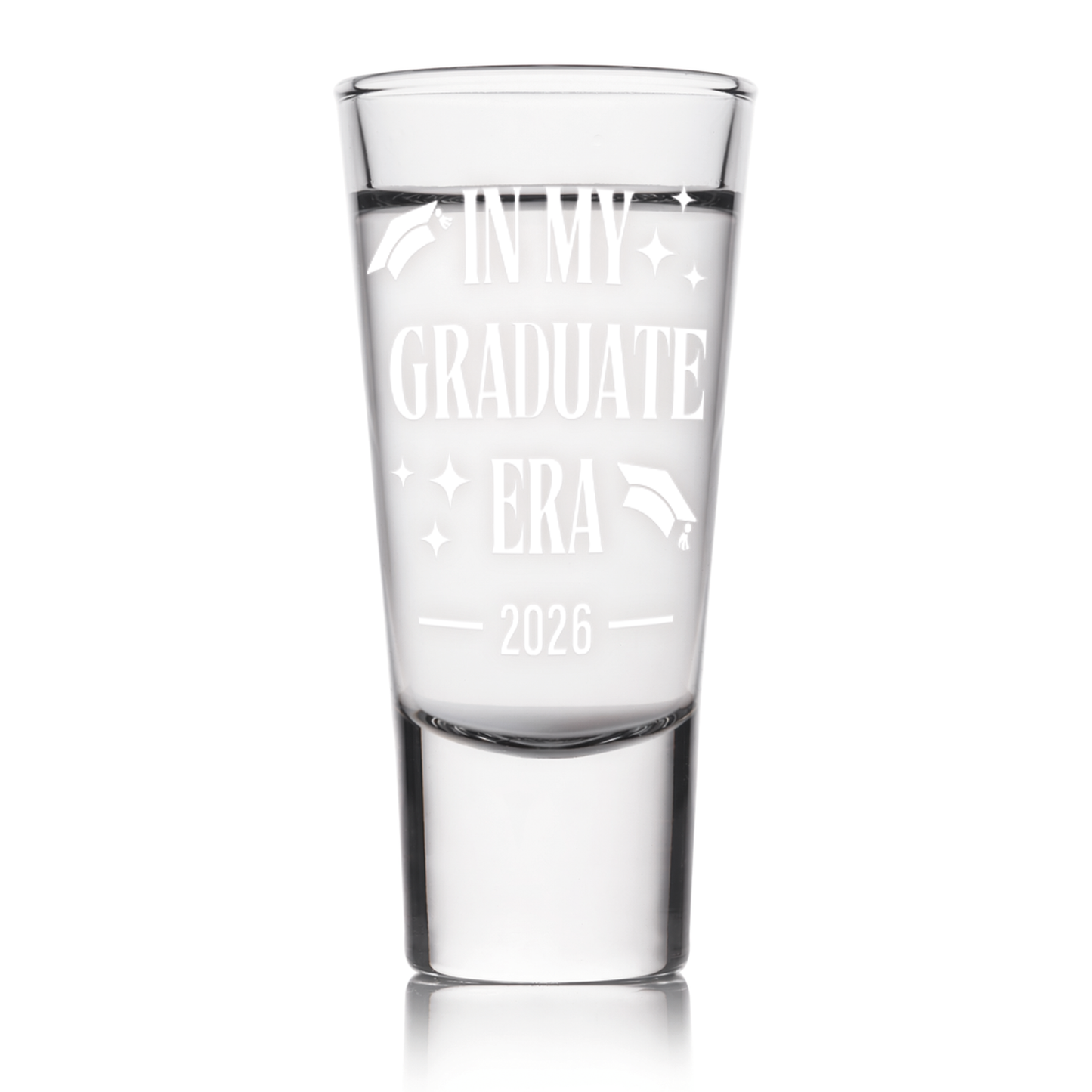 Personalised Graduation Gift | In My Graduate Era Shot Glass | Custom Year | Fun Graduation Gift | Graduate Keepsake For Her