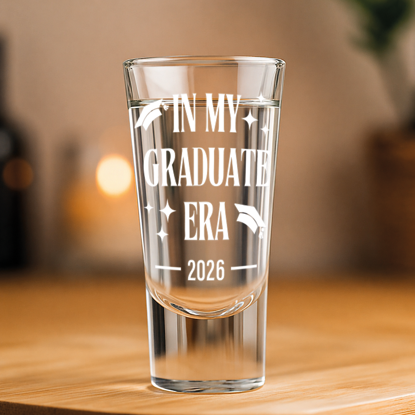 Personalised Graduation Gift | In My Graduate Era Shot Glass | Custom Year | Fun Graduation Gift | Graduate Keepsake For Her