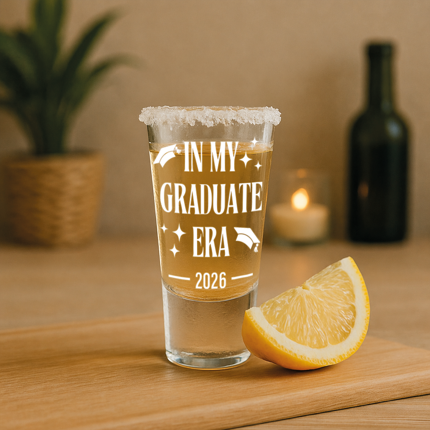 Personalised Graduation Gift | In My Graduate Era Shot Glass | Custom Year | Fun Graduation Gift | Graduate Keepsake For Her