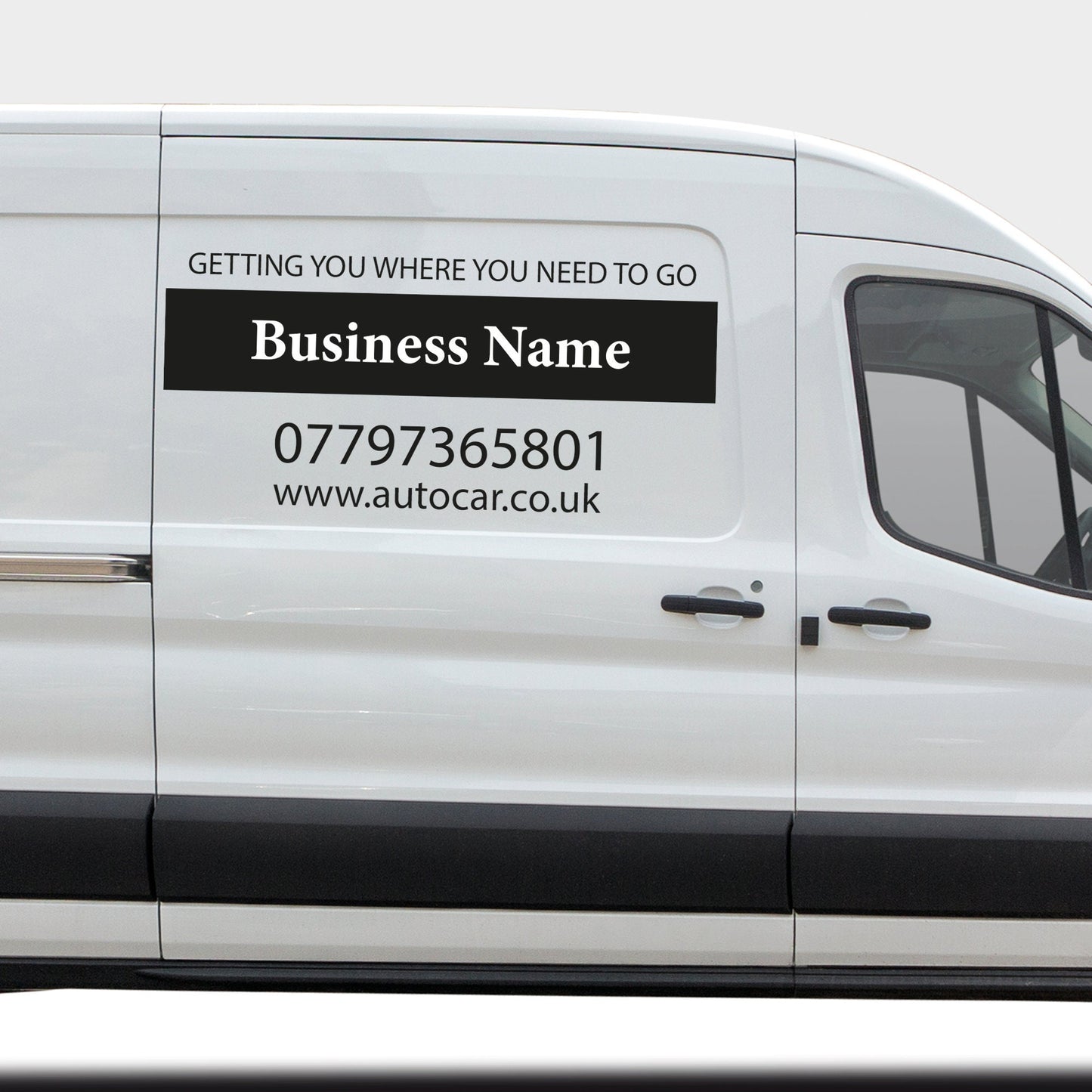 Car Business Information Van Business Name Website Rear Window Vinyl Sticker Car Advertising