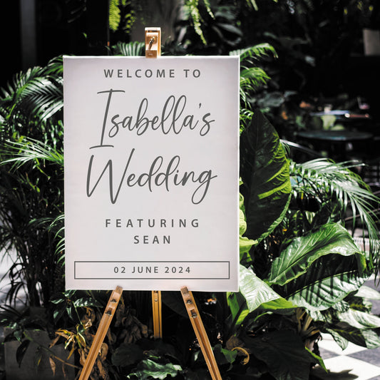 Funny Wedding Welcome Sign - Personalised Sticker For DIY Welcome Sign, Bride's Wedding Featuring Groom, Funny Wedding Greeting Sign Decal