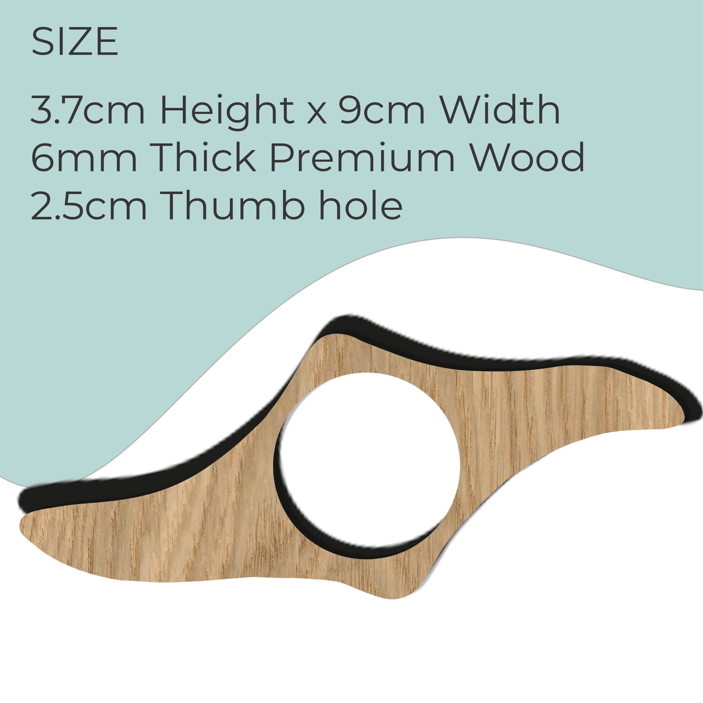 Thumb Page Holder Personalised Initials Oak Book Thumb Spreader Page Pa Holder