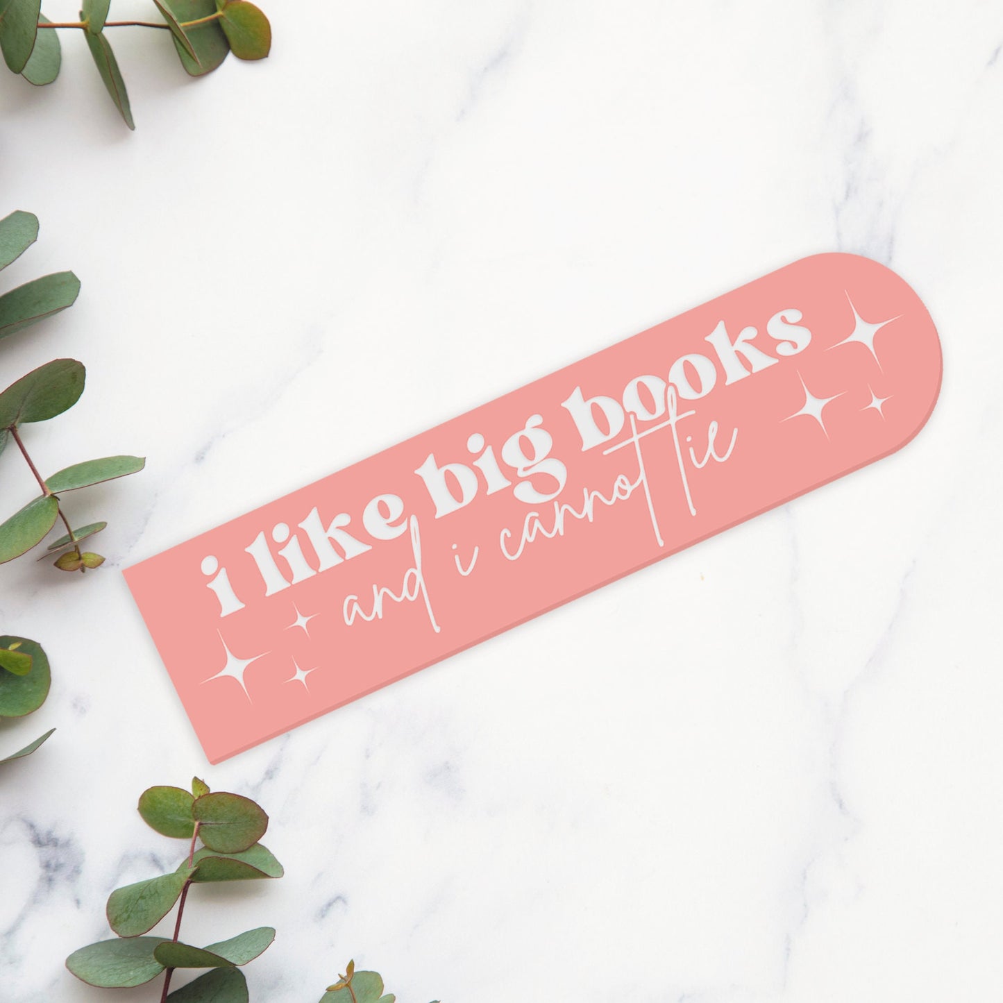 I Like Big Books and I Cannot Lie - Acrylic Bookmark - Funny Bookmark, Book Lover Gift, Cheeky Book Accessory, Small Gift, Reading Present