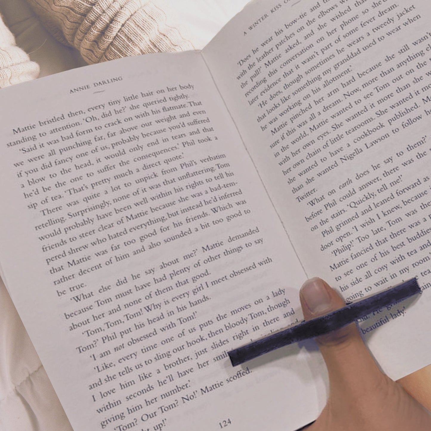 Thumb Page Holder Personalised Initials Oak Book Thumb Spreader Page Pa Holder