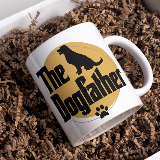The Dogfather Mug - For Dog Dads, Dog Lover's Gift, Pet Parent Present, Funny Dog Mug Dad, For Him - Father's Day, Birthday, Christmas Gift