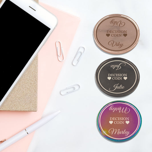 Decision Coin Metal Coin Valentine's Day Gift Couple Keepsake Easy Decisions Small Gift