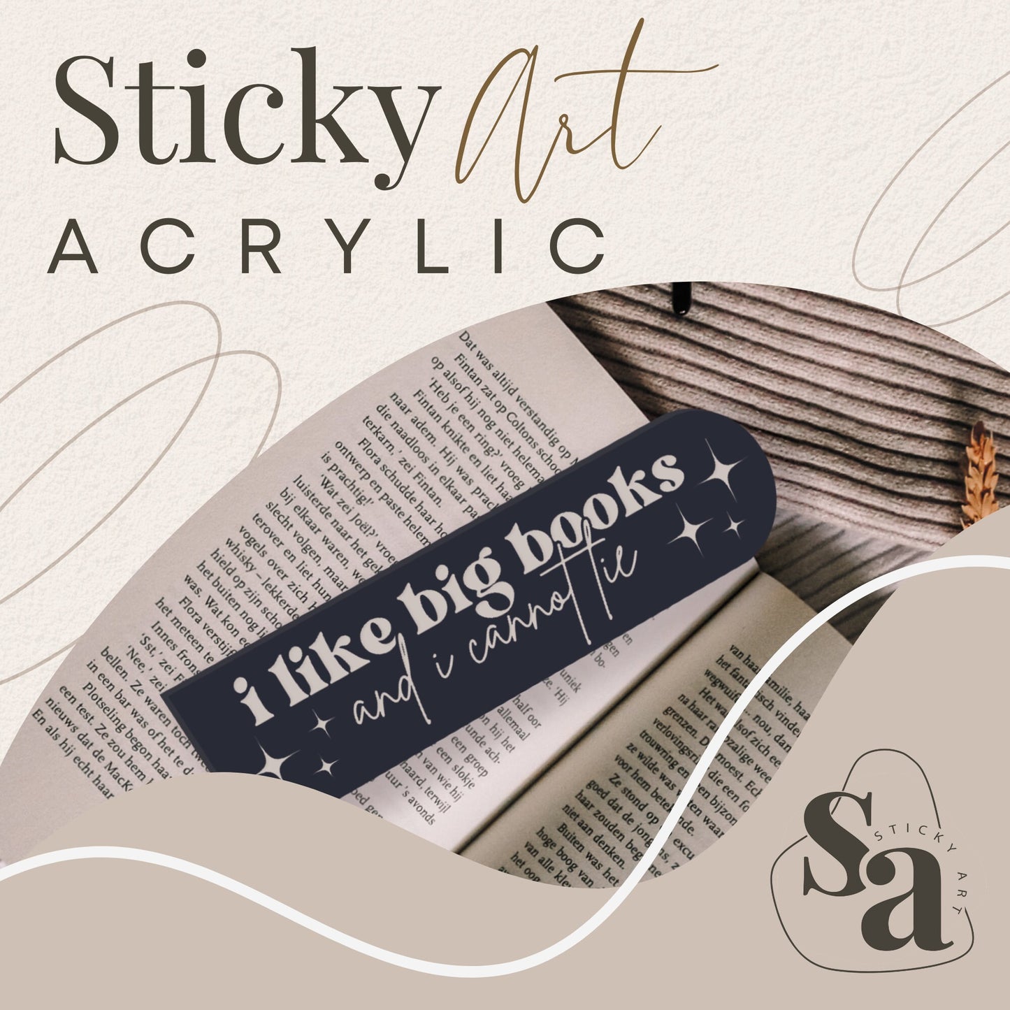 I Like Big Books and I Cannot Lie - Acrylic Bookmark - Funny Bookmark, Book Lover Gift, Cheeky Book Accessory, Small Gift, Reading Present