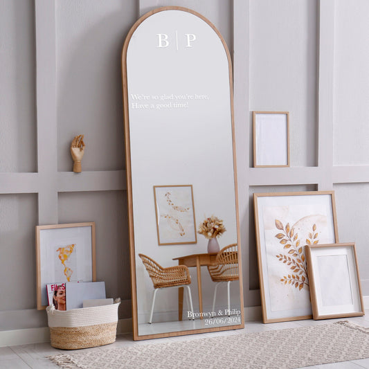 We're So Glad You're Here Wedding Sicker, DIY Wedding Sticker For Mirror/Sign, Personalised Sticker, Entrance Wedding Mirror