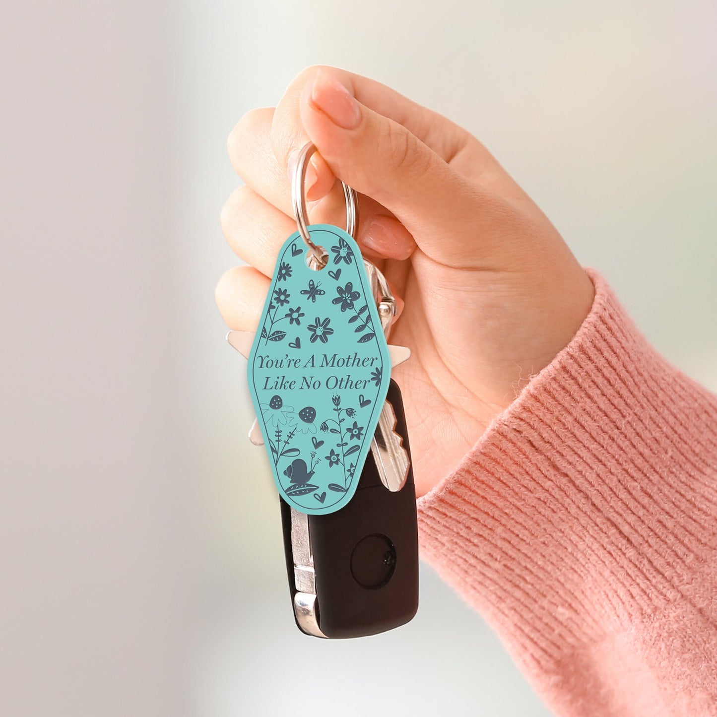 You're A Mother Like No Other Floral Keyring, Gift For Mum, Mum Keyring, Birthday, Mother's Day, Special Gift, Small Gift, Cute Gift,