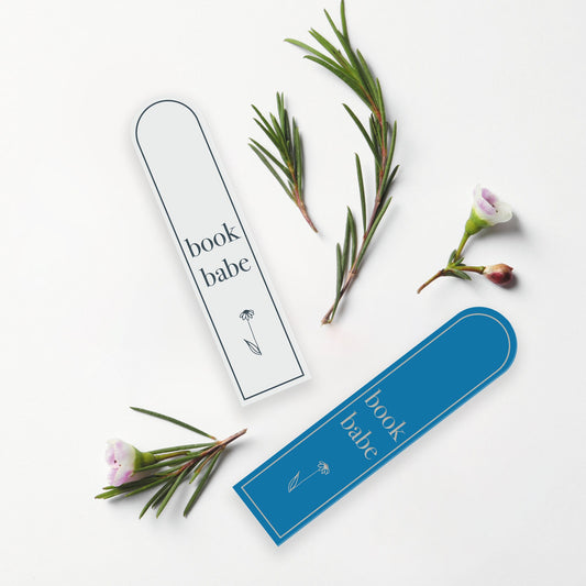 Book Babe Flower, Minimalist Bookmark, Acrylic Bookmark, Gift For Book Lover, Gift For Friend, Small Gift Idea, Floral Design