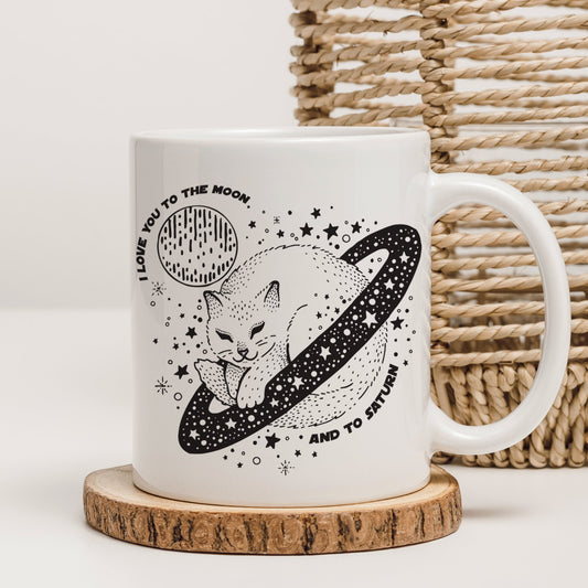 I Love You To The Moon And To Saturn, Lyric-Inspired Mug, Unique Gift Idea, Pop Culture Gift, Small Gift, Coffee Lover's Gift, Small Gift