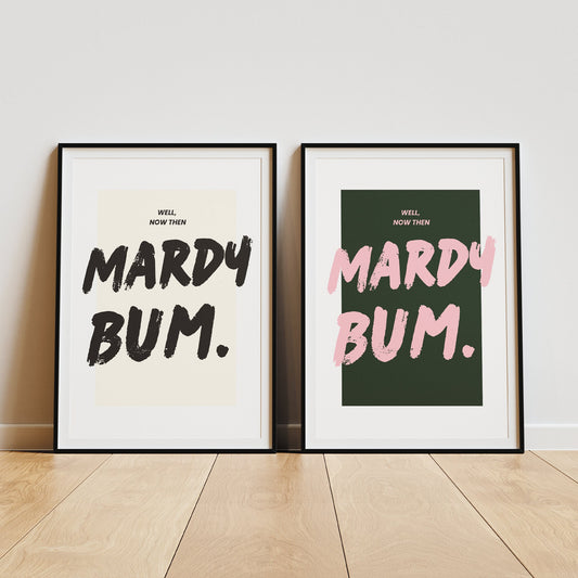 Mardy Bum - Street Typography Poster: Arctic Monkeys Song-Inspired Gloss Print, Quote Poster, Home Decor, Iconic Lyric Print, Music Lover