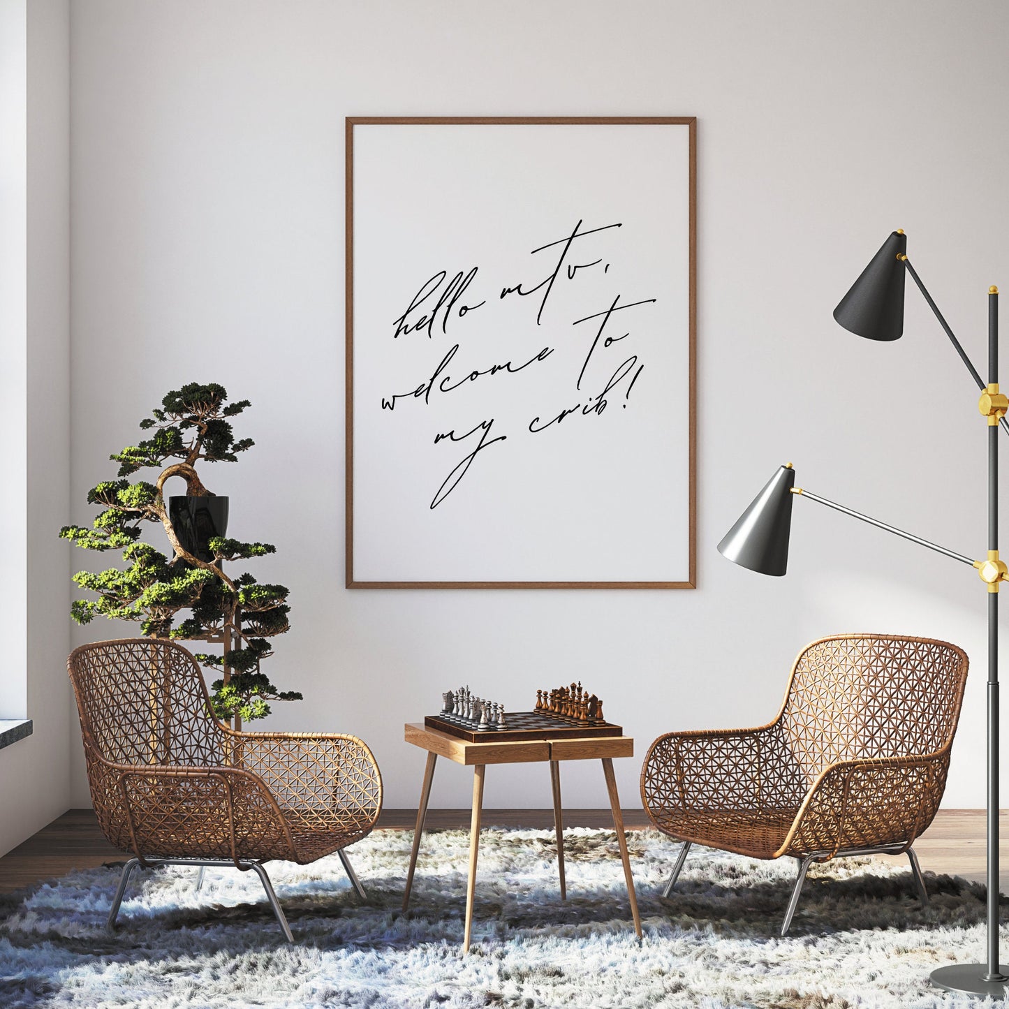 MTV Cribs - Script Print: Pop Culture Wall Art, Posters For Home, Home Decor, Fun Nostalgia Print,  Entryway, Urban Vibes, 90s Vibes