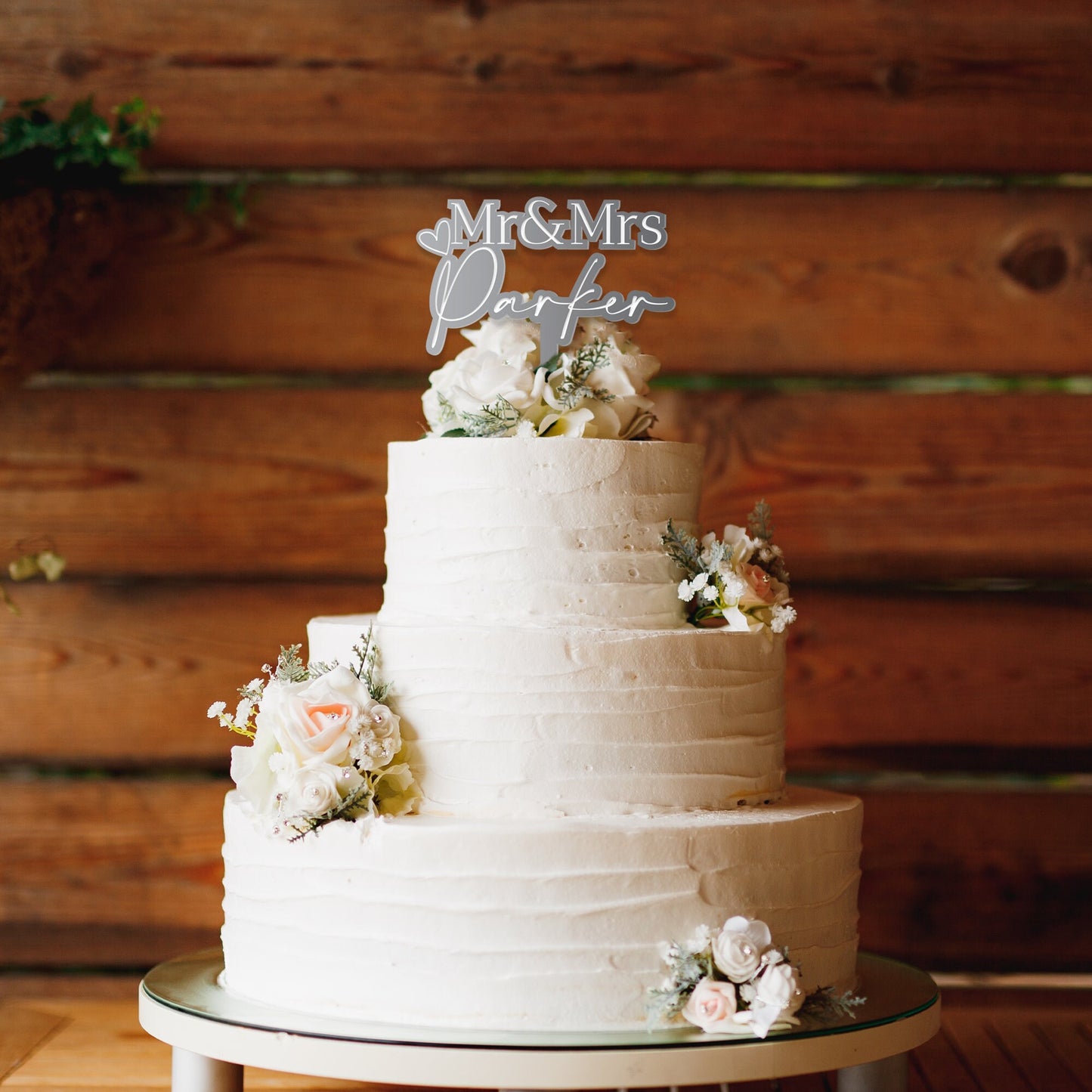 Mr & Mrs Custom Wedding Cake Topper, Heat Shape Design, Personalised Cake Topper, Wedding Decor, Wedding Cake Accessories, Custom Wedding