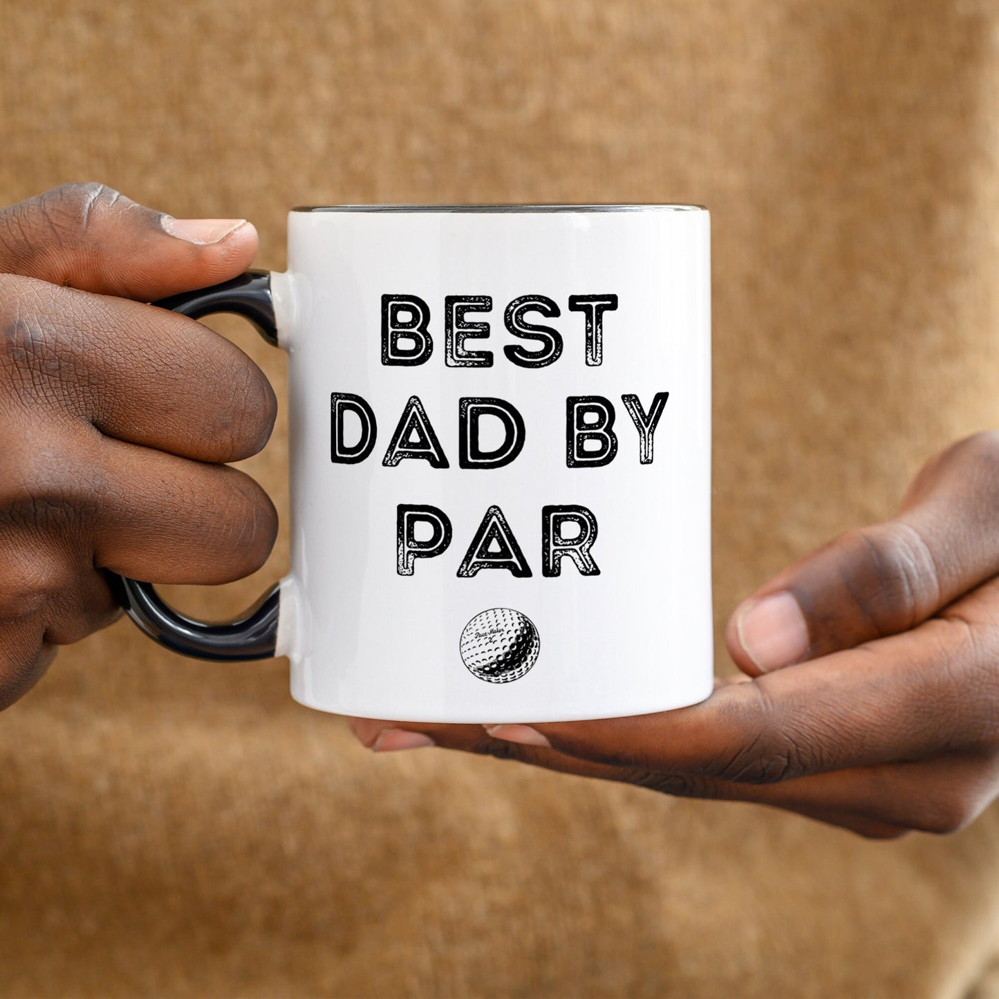 Best Dad By Par - Distressed Golf Mug: Perfect Golf Gift For Father's Day, Birthday or Christmas, Golf Lover, Best Dad Golf Mug Gift