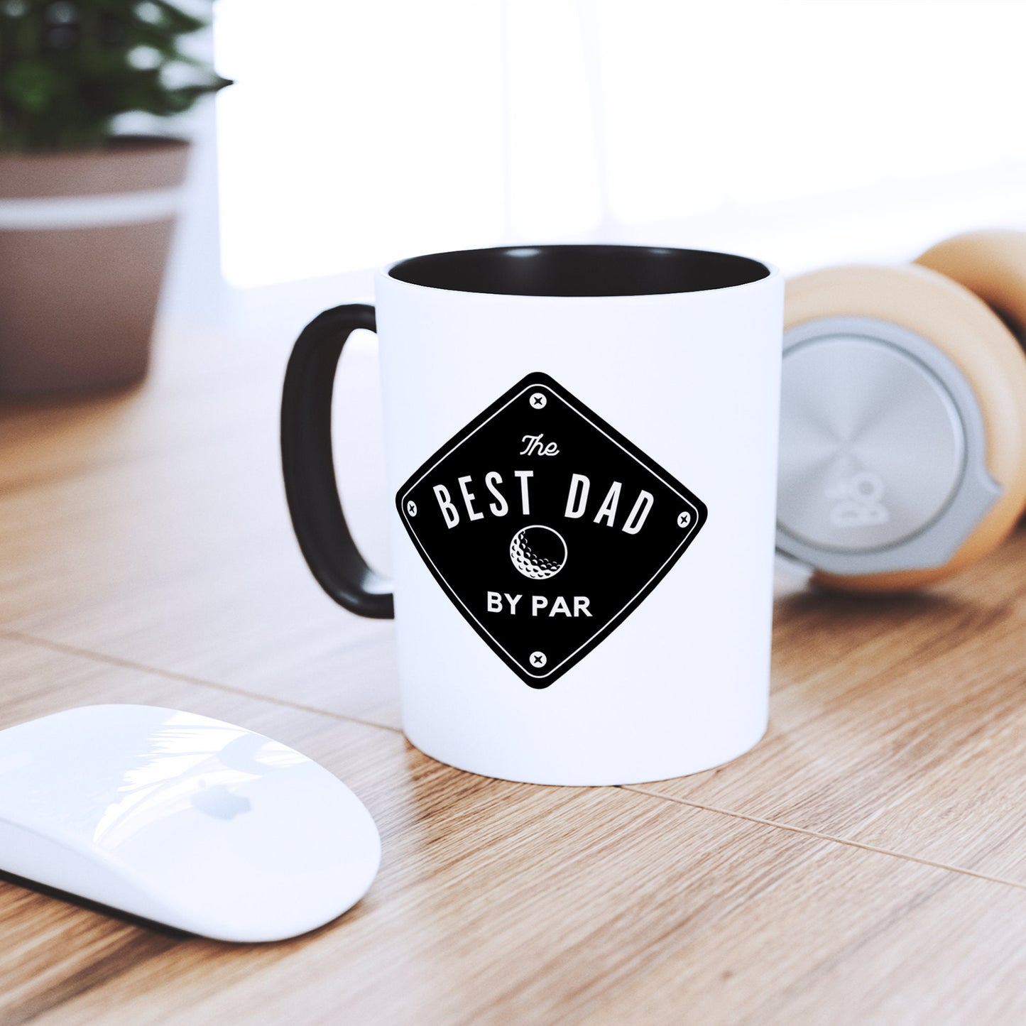 Best Dad By Par - Plaque Mug Golf Mug: Perfect Golf Gift For Father's Day, Birthday or Christmas, Golf Lover, Best Dad Golf Mug Gift