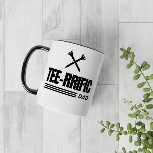 Tee-rrific Dad - Cross Tees Mug Golf Mug: Perfect Golf Gift For Father's Day, Birthday or Christmas, Golf Lover, Best Dad Golf Mug Gift