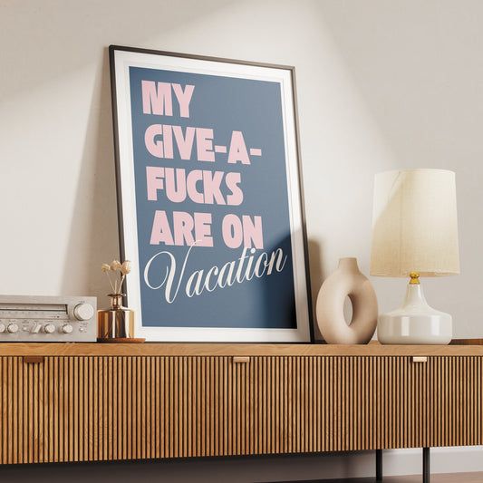 Espresso - Vacation Bold Poster: Sabrina Carpenter Song-Inspired Print, Lyrics Wall Art, Pop Culture Home Decor, Unique Gift For Music Lover