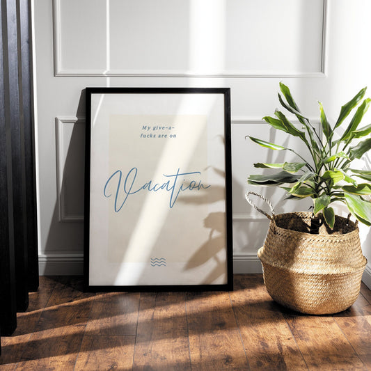 Espresso - Vacation Minimal Poster: Sabrina Carpenter Song-Inspired Print, Wall Art, Pop Culture Home Decor, Unique Gift For Music Lover