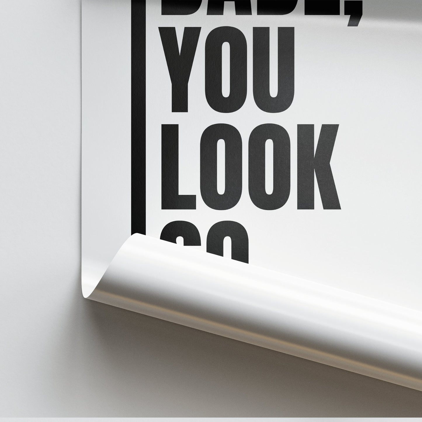 You Look So Cool - Black & Pink Poster: The 1975 Lyrics, Song-Inspired Print, Wall Art Pop Culture, Alternative Home Decor, Music Lover Gift