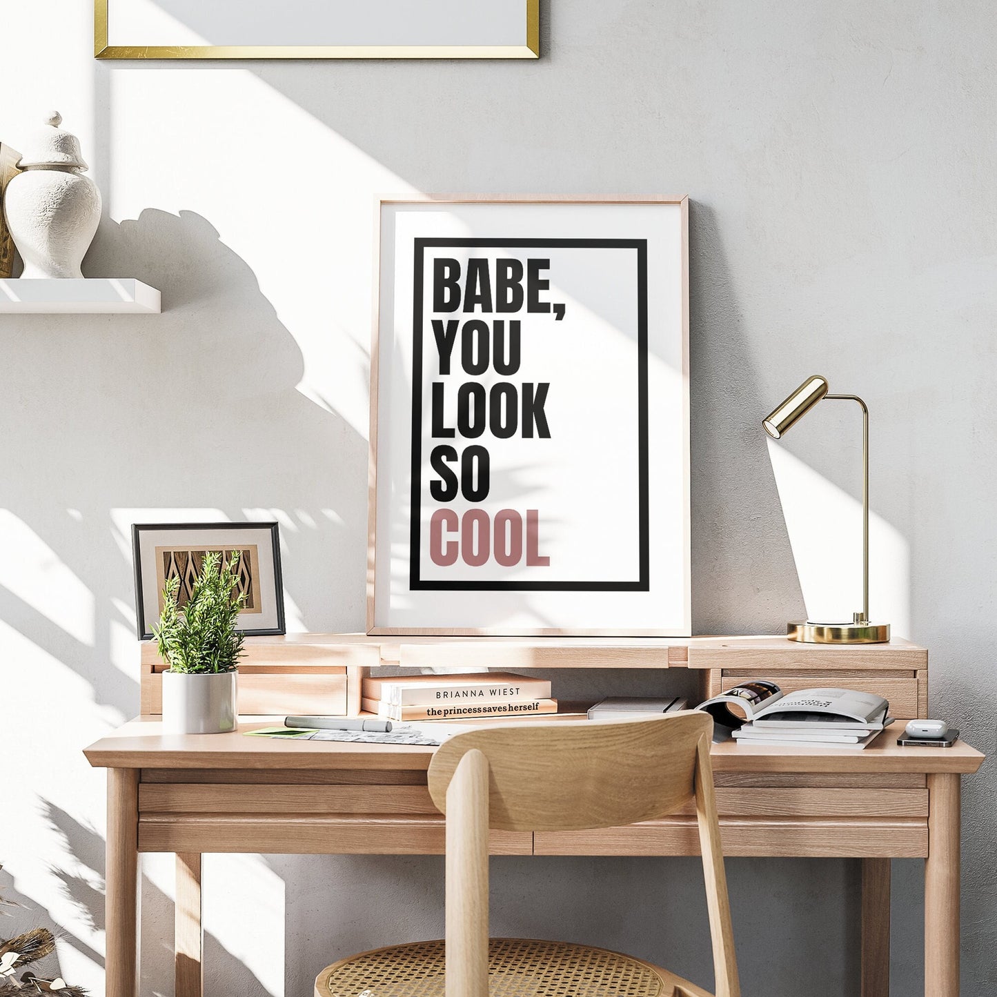 You Look So Cool - Black & Pink Poster: The 1975 Lyrics, Song-Inspired Print, Wall Art Pop Culture, Alternative Home Decor, Music Lover Gift