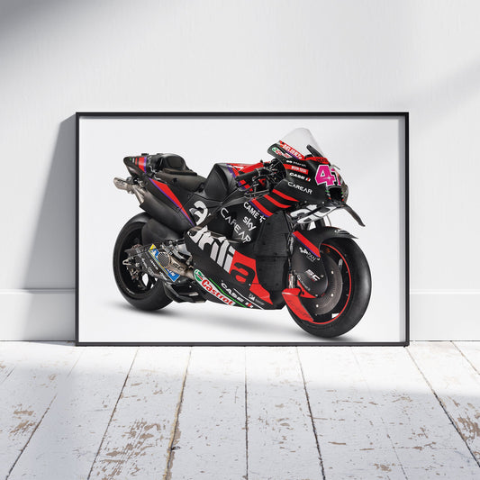 Aprilia RS-GP Poster: Motorbike Print, MotoGP, Racing Motorcycle, Home Decor, Motorcycle Gift Idea, Racing Wall Art, Sports Memorabilia