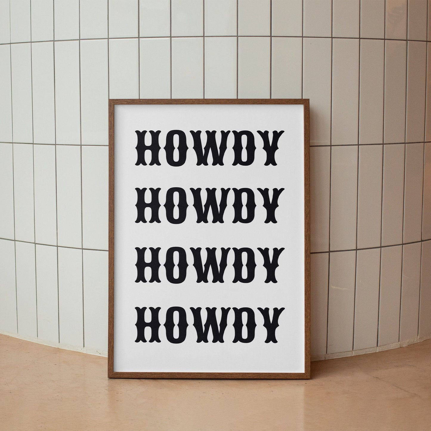 Howdy Poster Design 5, Home Decor, Fun Wall Art, Bold Prints, Bedroom Posters, House Wall Art, Home Poster, Office Poster, House Decor