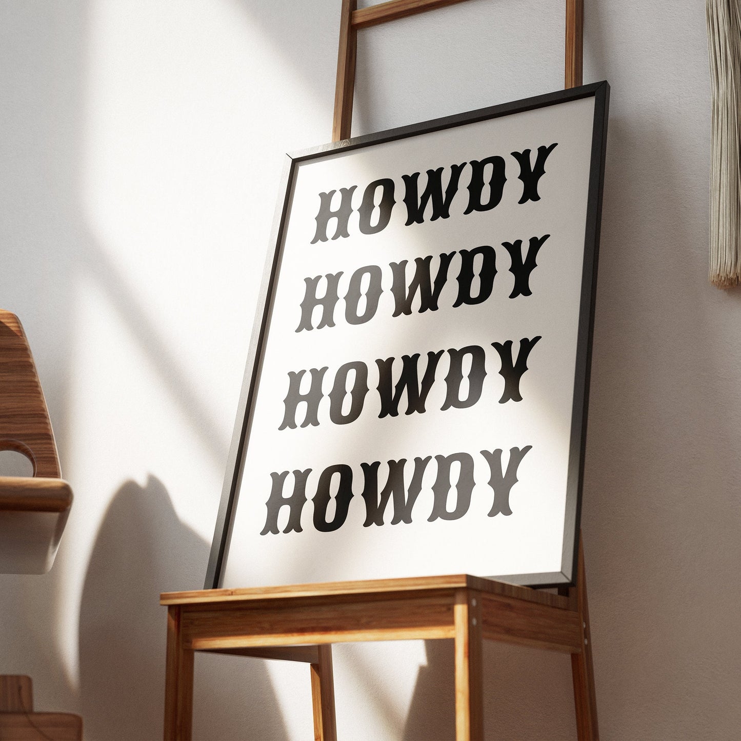 Howdy Poster Design 5, Home Decor, Fun Wall Art, Bold Prints, Bedroom Posters, House Wall Art, Home Poster, Office Poster, House Decor