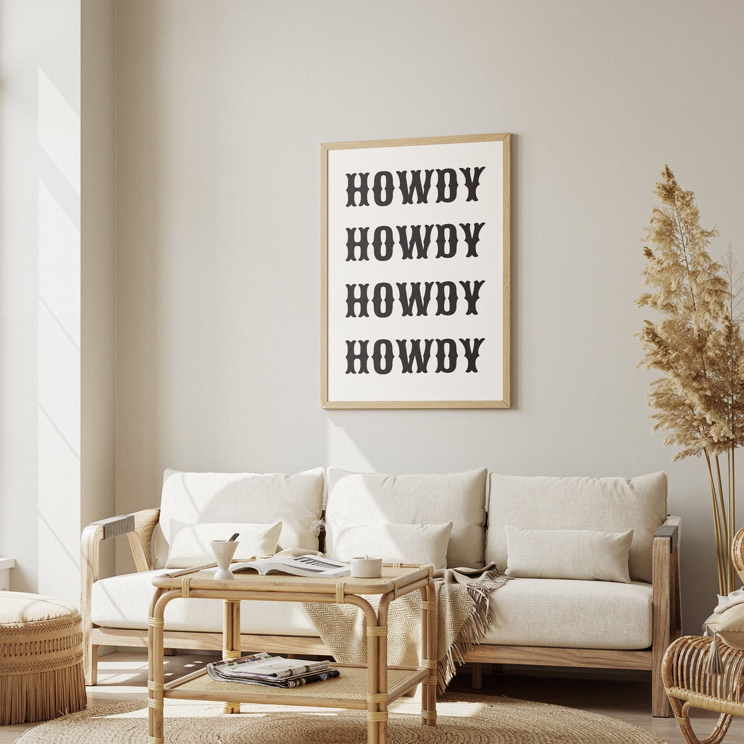 Howdy Poster Design 5, Home Decor, Fun Wall Art, Bold Prints, Bedroom Posters, House Wall Art, Home Poster, Office Poster, House Decor