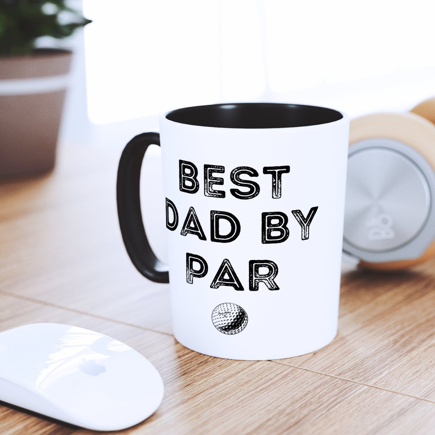 Best Dad By Par - Distressed Golf Mug: Perfect Golf Gift For Father's Day, Birthday or Christmas, Golf Lover, Best Dad Golf Mug Gift