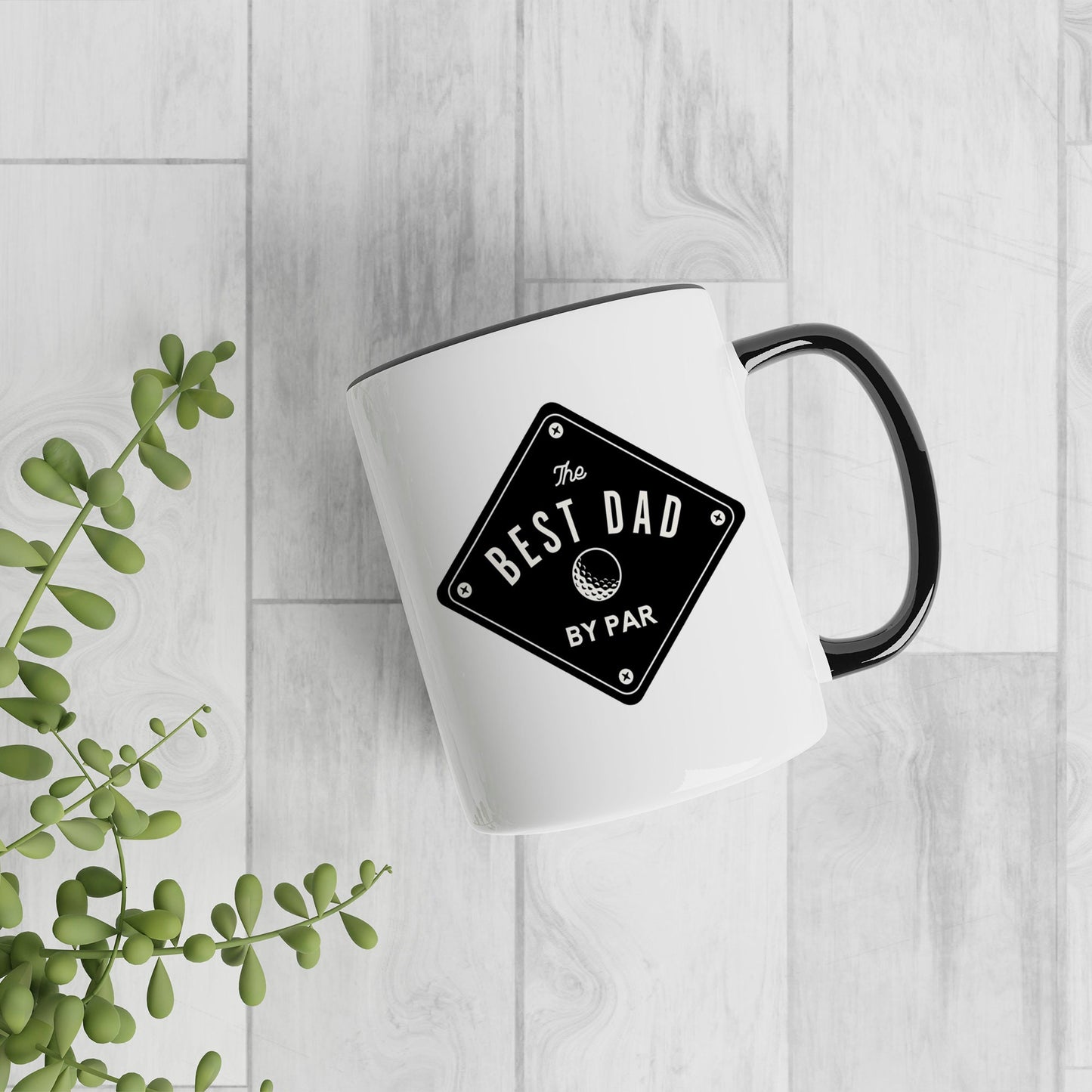 Best Dad By Par - Plaque Mug Golf Mug: Perfect Golf Gift For Father's Day, Birthday or Christmas, Golf Lover, Best Dad Golf Mug Gift