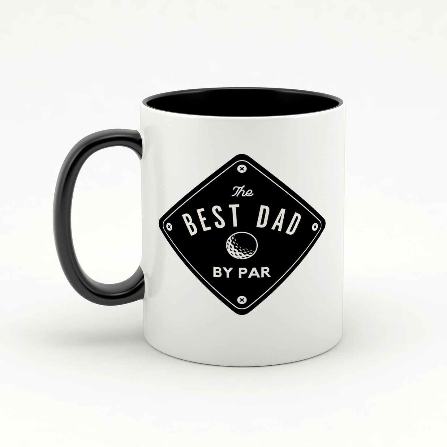 Best Dad By Par - Plaque Mug Golf Mug: Perfect Golf Gift For Father's Day, Birthday or Christmas, Golf Lover, Best Dad Golf Mug Gift