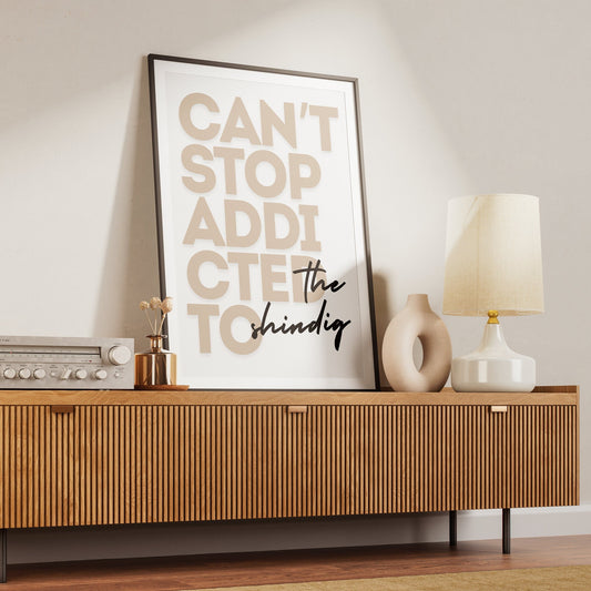 Can't Stop - Muted Poster: RHCP Song-Inspired Print, Home Decor, Iconic Lyric Print, Quote, Music Lover Wall Art, Rock Band Posters