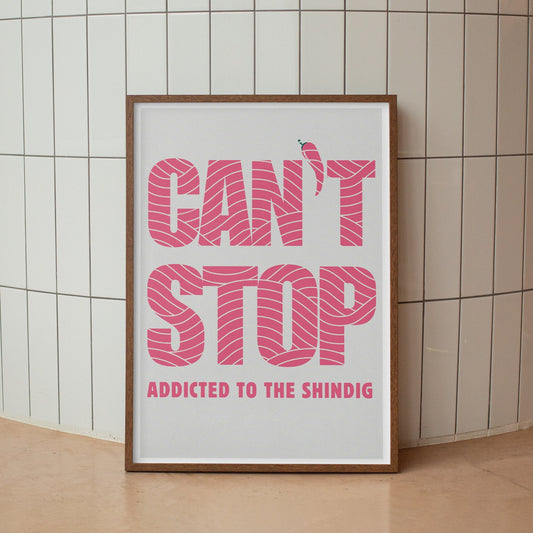Can't Stop - Pink Waves Poster: RHCP Song-Inspired Print, Home Decor, Iconic Lyric Print, Quote, Music Lover Wall Art, Rock Band Posters