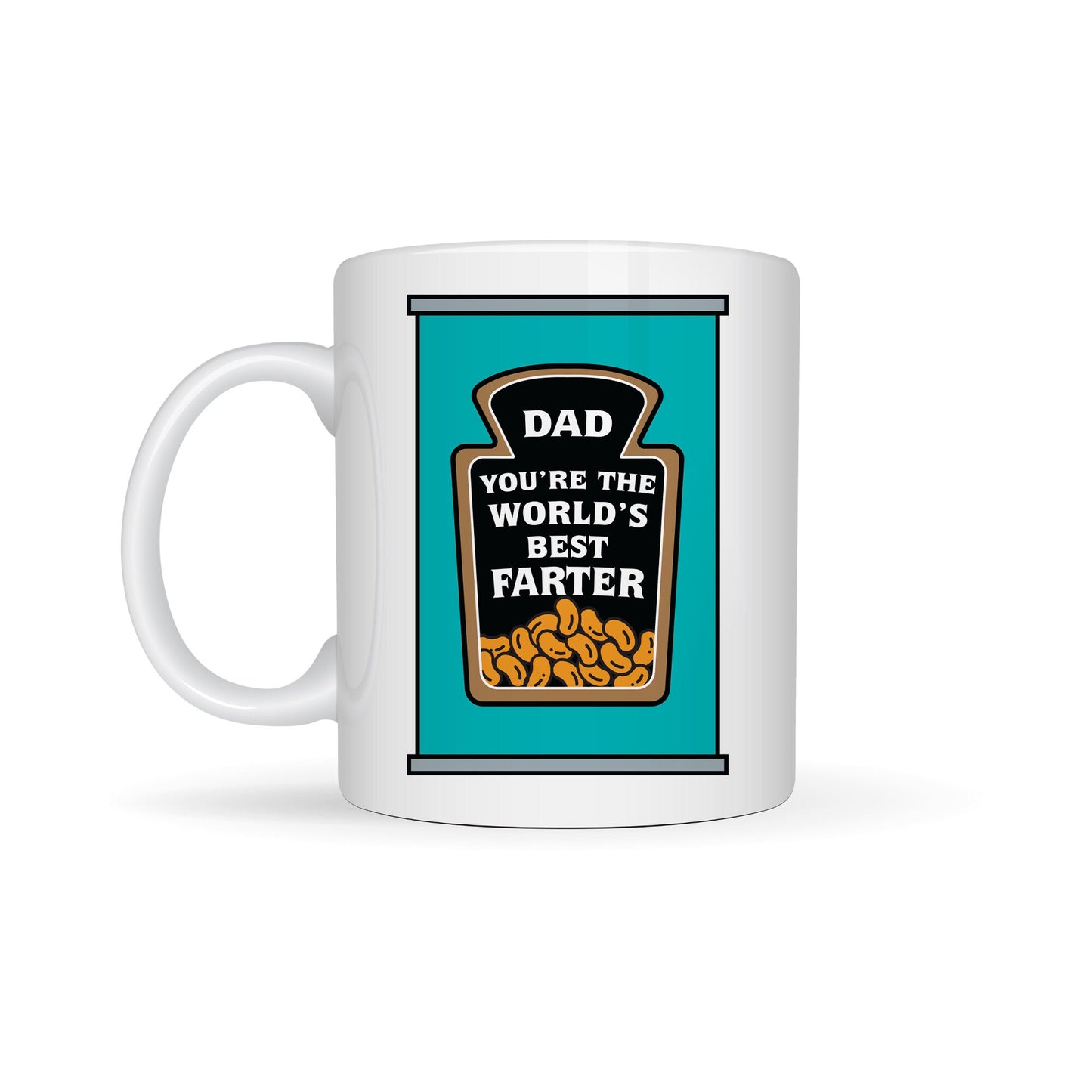 Dad, Worlds Bet Farter - Beans Design Mug: Unique Gift for Dad, Small Gift For Father's Day, Humour Mug, Perfect Funny Joke Gift, Dad's Gift