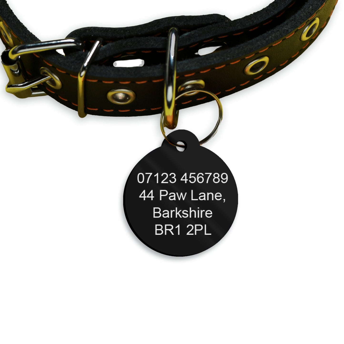 Handsome Mutha Fluffa - Personalised Dog ID Collar Tag: Funny Custom Pet Safety Accessories, New Pet Essentials, Cheeky Unique Gift For Dog