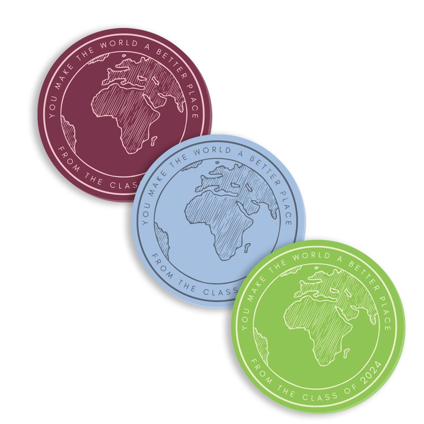 You Make The World A Better Place World Coaster, Acrylic Coaster, Small Gift For Teacher, Custom Teacher Gifts, Unique Coaster For Teacher