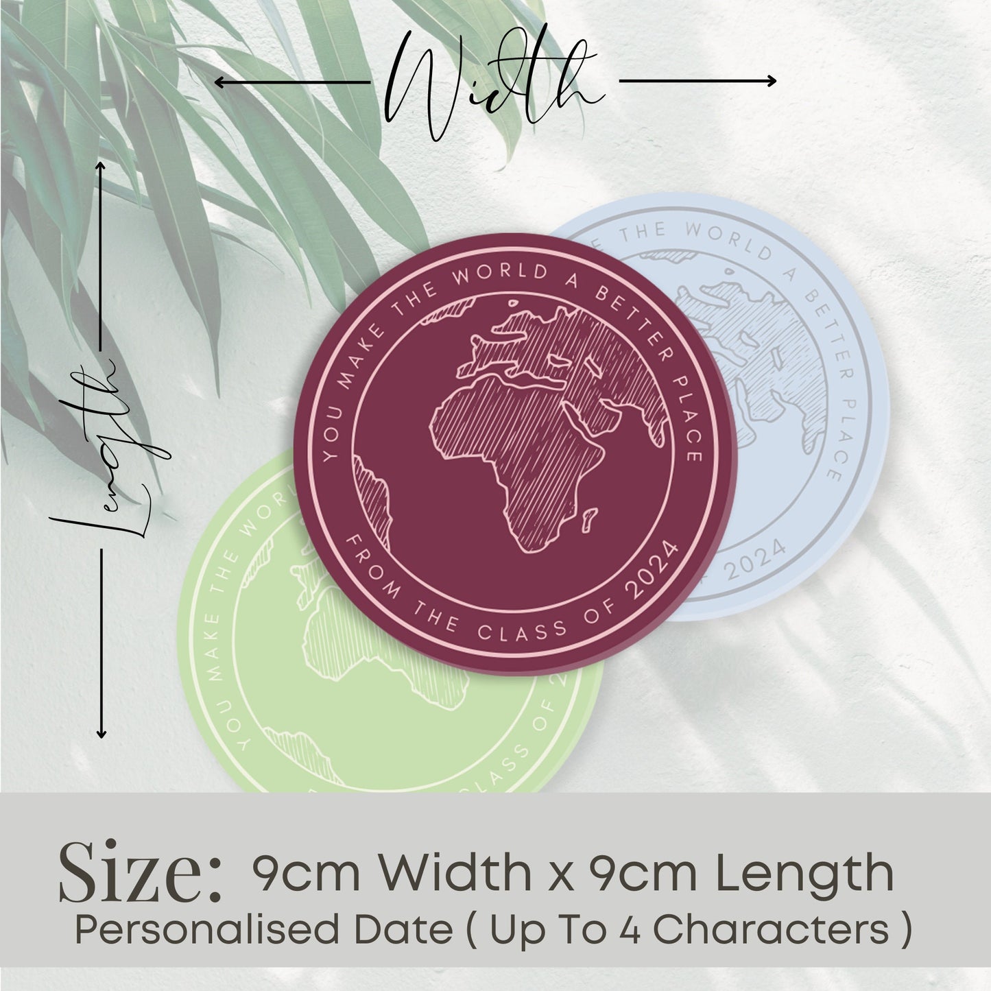 You Make The World A Better Place World Coaster, Acrylic Coaster, Small Gift For Teacher, Custom Teacher Gifts, Unique Coaster For Teacher