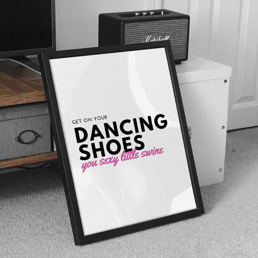 Sexy Little Swine - Black & Pink Poster: Arctic Monkeys Song-Inspired Gloss Print, Quote Poster, Home Decor, Iconic Lyric Print, Music Lover