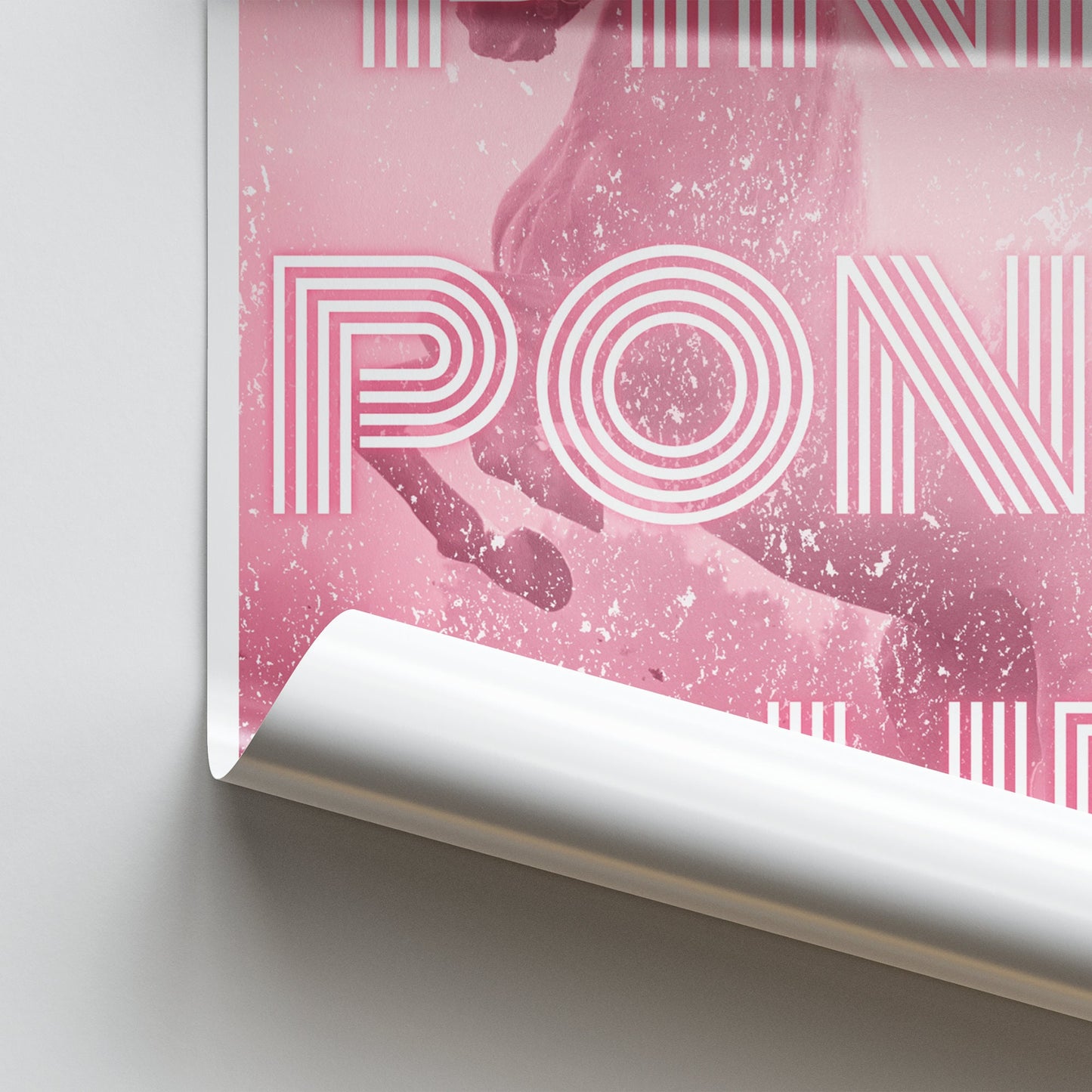 Pink Pony Club - Neon Poster: Chappell Roan Inspired Print, Lyric Wall Art, Music Quote Poster, Hollywood, Queer Home Decor, Y2K Aesthetic