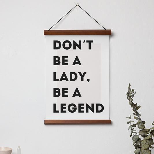 Be A Legend - Bold Poster: Inspirational Stevie Nicks Quote Print, Motivational Wall Art, Feminist Poster, Fleetwood Mac Home Decor