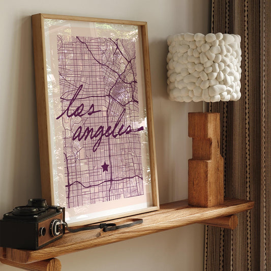 Los Angeles Print 10: California Poster, Travel Wall Art, Location Print, Modern Los Angeles Art, LA Aesthetic Home Decor, Hollywood Print