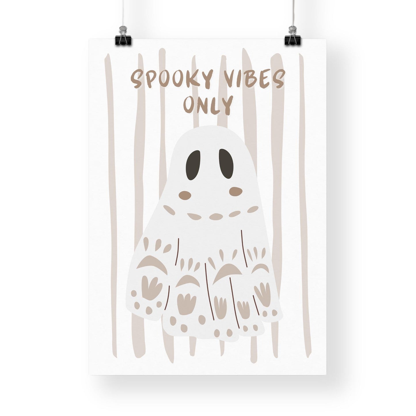 Spooky Vibes Only - 07 Poster: Seasonal Decor, Fall Wall Art, Spooky Vibes Print, Halloween Poster, Code Orange, Autumnal Home Decor Gift