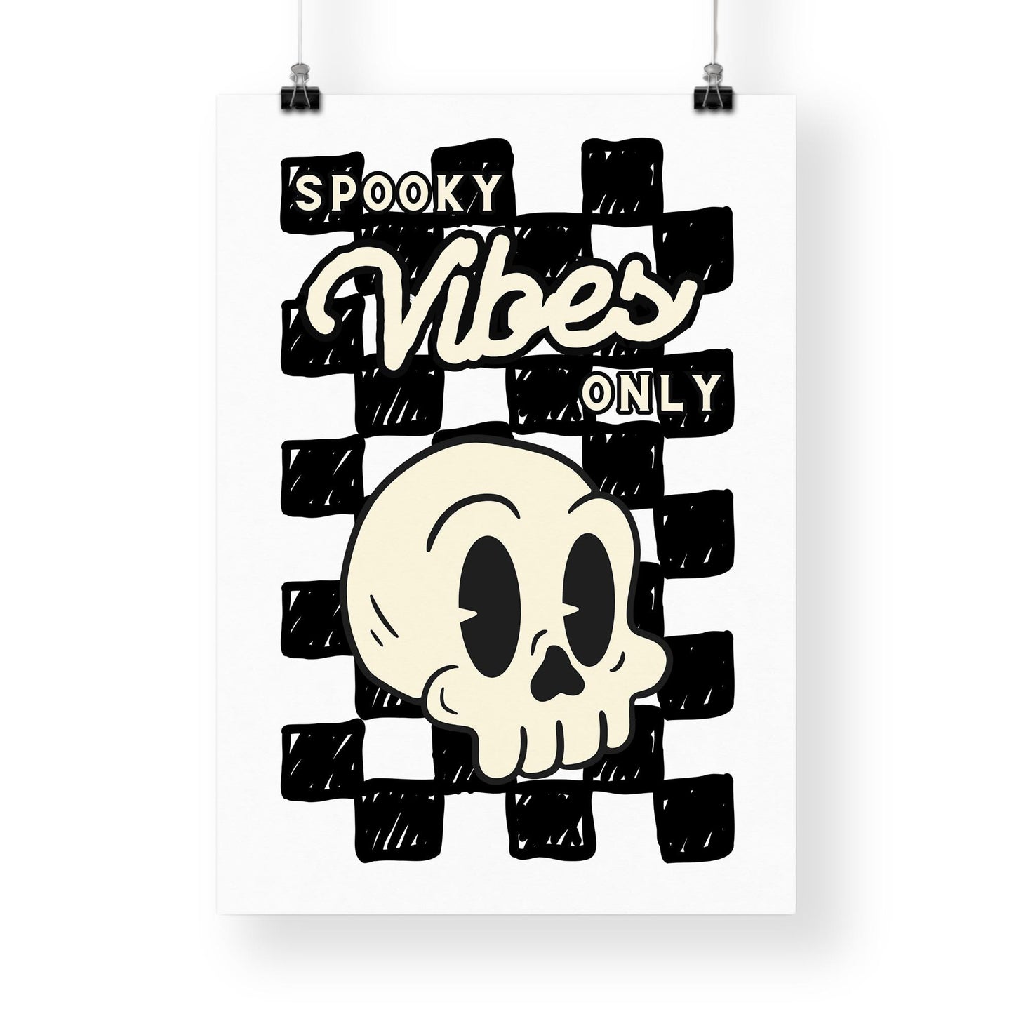 Spooky Vibes Only - 09 Poster: Seasonal Decor, Fall Wall Art, Spooky Vibes Print, Halloween Poster, Code Orange, Autumnal Home Decor Gift