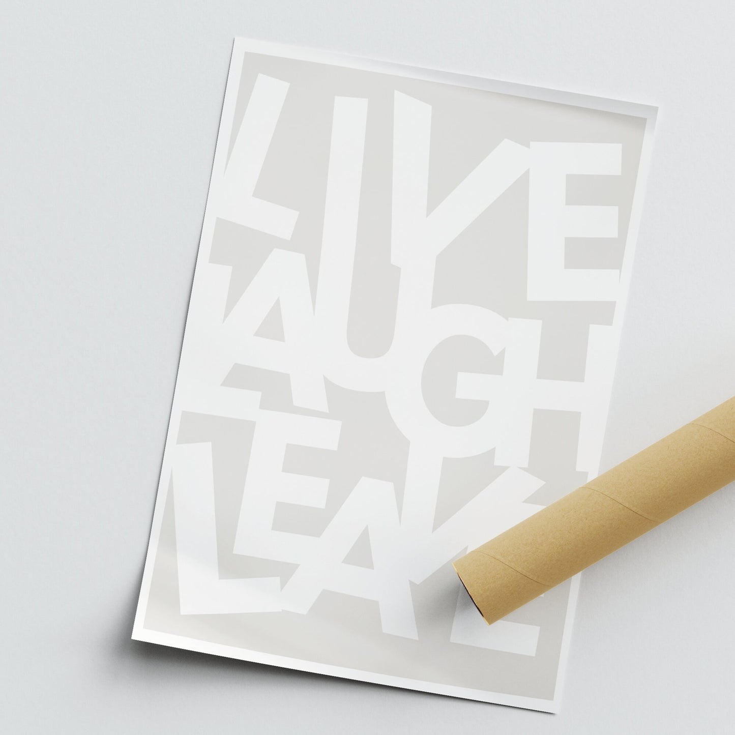 Live Laugh Leave - Jumbled Poster: Home Print, Unique Home Decor, Modern Wall Art, Wall Art, Quote Print, Funny Home Sign Prints