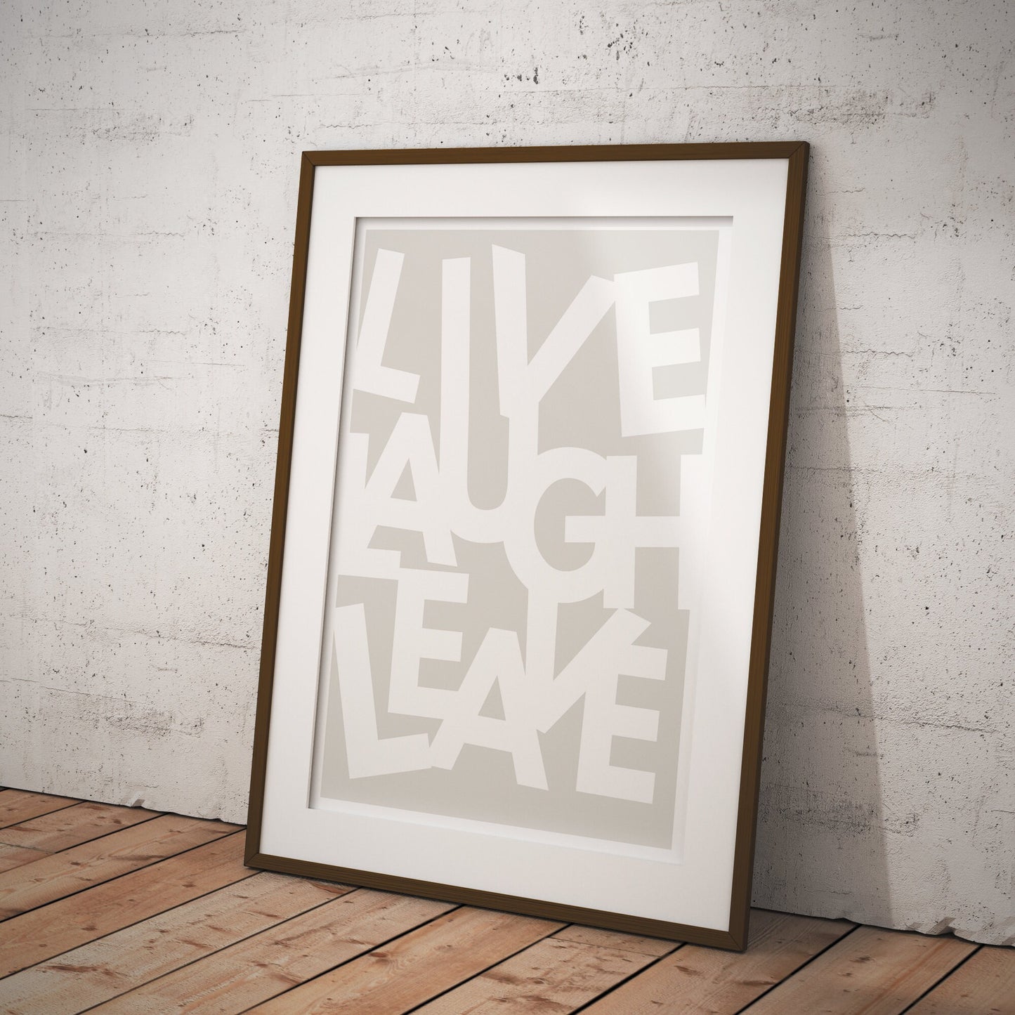 Live Laugh Leave - Jumbled Poster: Home Print, Unique Home Decor, Modern Wall Art, Wall Art, Quote Print, Funny Home Sign Prints