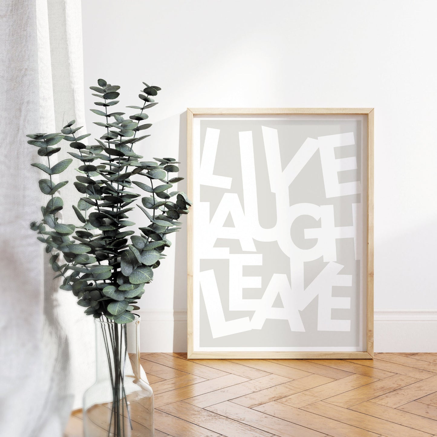 Live Laugh Leave - Jumbled Poster: Home Print, Unique Home Decor, Modern Wall Art, Wall Art, Quote Print, Funny Home Sign Prints