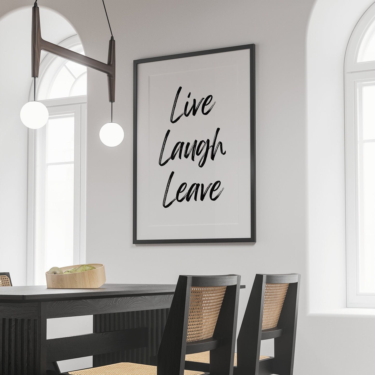Live Laugh Leave - Dry Marker Poster: Home Print, Unique Home Decor, Modern Wall Art, Wall Art, Quote Print, Funny Home Sign Prints