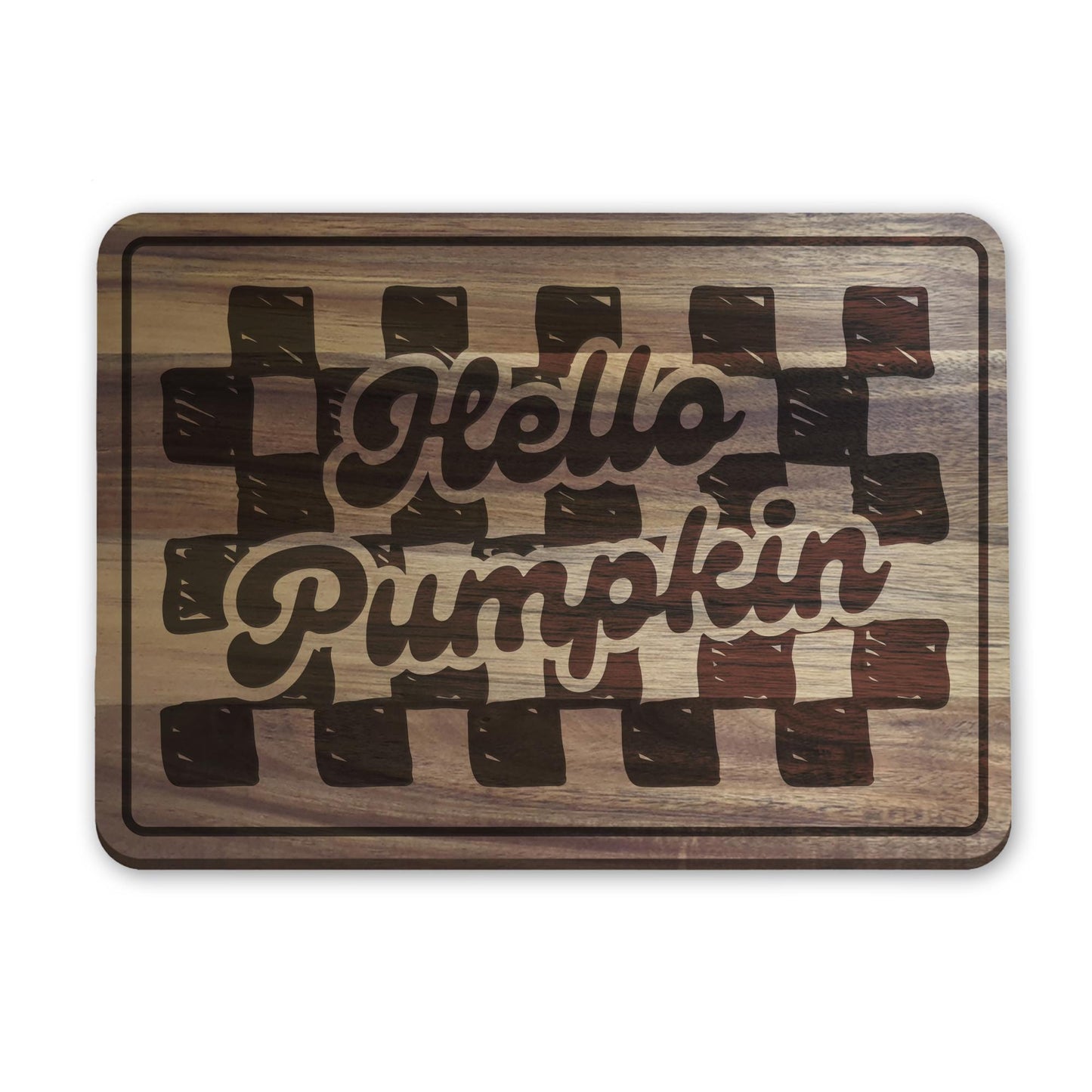 Hello Pumpkin Chopping Board 04: Fall Kitchen Decor, Autumnal Home Decor, Fall Gift, Halloween Serving Board, Cosy Seasonal Home Accessories